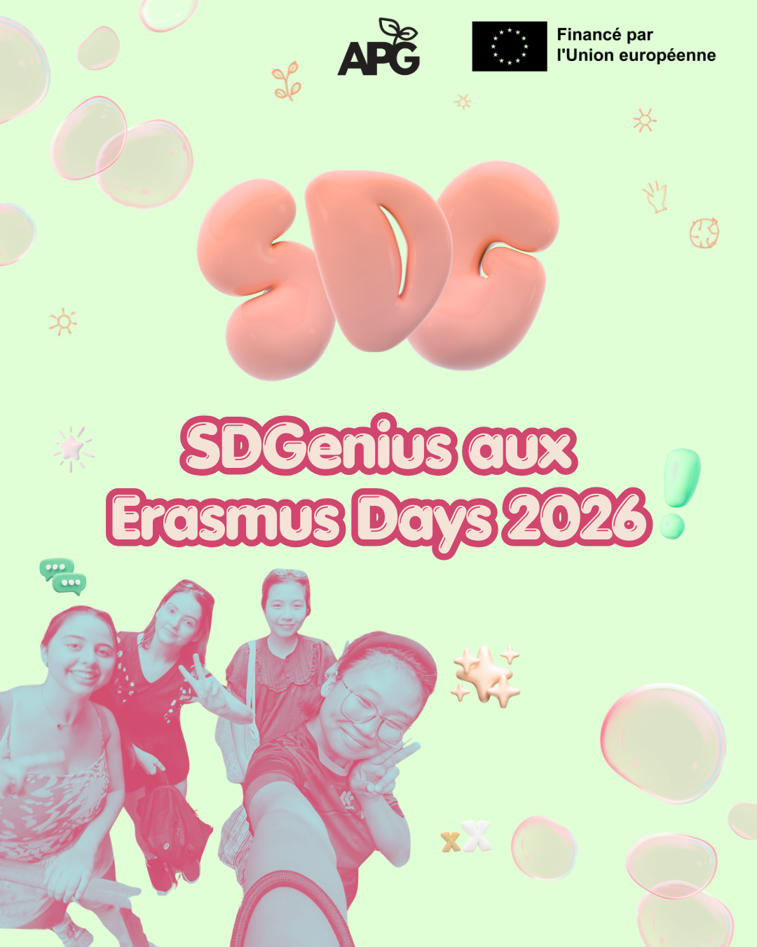 SDGenius aux Erasmus Days 2026 : trois journées pour passer des ODD à l’action
